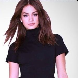 Nasty Gal Black High Neck Back Cut Out Dress